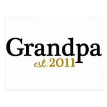 New Grandpa est 2011 Postcards