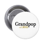 New Grandpop est 2011 Pinback Button