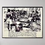New Guinea Natives Carry U.S. Wounded Poster