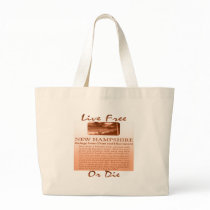 New Hampshire Live Free Or Die brownish Bag