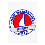 New Hampshire Rick Perry Personalized Invites