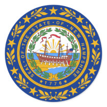 New Hampshire State Flag Stickers