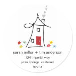New Home Address Labels stickers