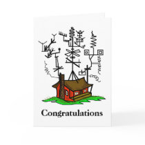New Home  Ham Radio Greeting Card  Customise It!
