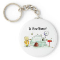 New home key chain keychains