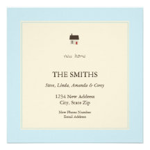 new home personalized announcement