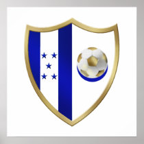 New Honduras Football fans club Emblem Poster