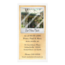 New House Address Notification Photo Card