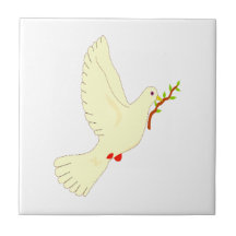 NEW ITEM  DOVE TRIVET/TILE