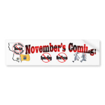 New Jersey Anti ObamaCare – November’s Coming! Bumper Sticker