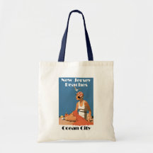New Jersey Beaches ~ Ocean City Canvas Bag