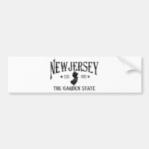 New Jersey Bumper Sticker