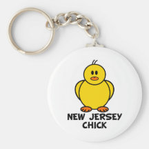 New Jersey Chick Keychain