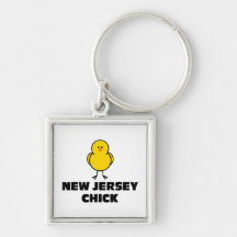 New Jersey Chick Keychains