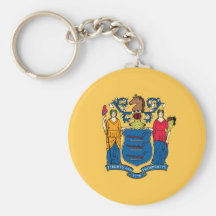 New Jersey Flag Keychain
