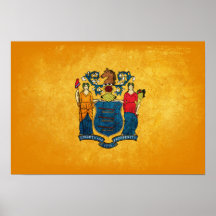 New Jersey Flag; Poster