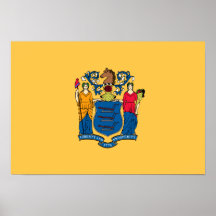 New Jersey Flag Posters