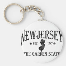 New Jersey Key Chain