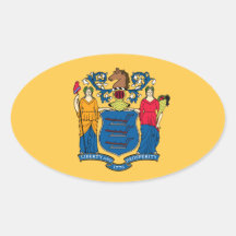 New Jersey Oval sticker