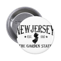 New Jersey Pinback Button