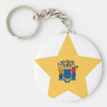 New+Jersey Star Keychains
