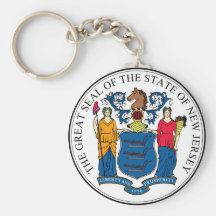 New Jersey State Seal Keychain