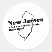 New Jersey State Slogan Sticker