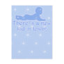 New Kid in Town Baby Announcements BLUE Post Card