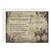 New Life Vintage Wedding Invitation