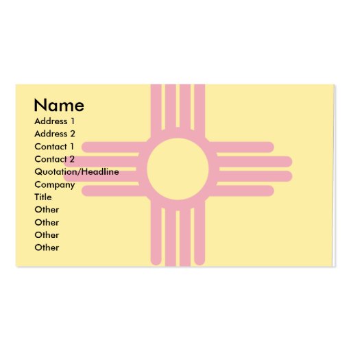 New Mexico Flag Map Business Card Templates