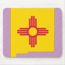 New Mexico Flag Map Mousepads