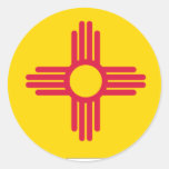New Mexico Flag Map Sticker