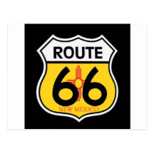New Mexico Route 66 Shield Postcard