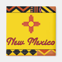 New Mexico Santa Fe Fridge Magnets