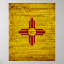 New Mexico State Flag Posters