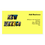 New Mexico, USA Text Business Card Templates