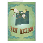 New Mexico Vintage State Map – Green