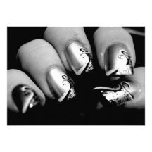 New nails personalized invites
