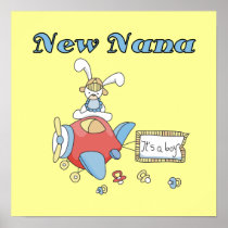 New Nana of Boy Aeroplane Gifts Posters