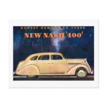 New Nash 400 - Newest New Car in Years - Vintage Postcard