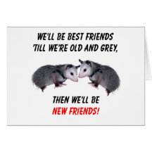 New Old Friends Greeting Card