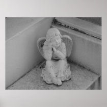 New Orleans Angel Statue Poster