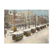 New Orleans Canal St Snow 1895 Post Card
