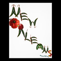 New Orleans Chilli Peppers invitations
