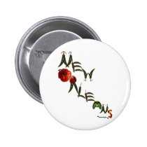New Orleans Chilli Peppers buttons