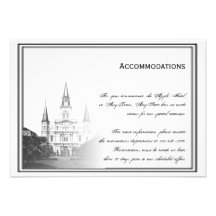 New Orleans Destination Wedding Accomodations Invitation