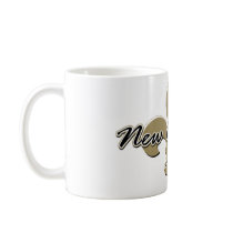 New Orleans Fleur de lis bk/gd Coffee Mug