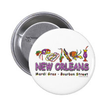 New-Orleans-Fun- Pinback Buttons