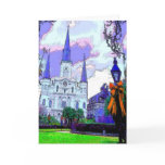 New Orleans Jackson Square at Christmas Card