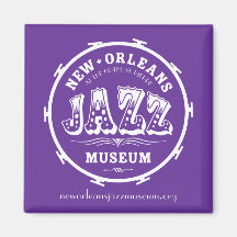 New Orleans Jazz Museum drum magnet